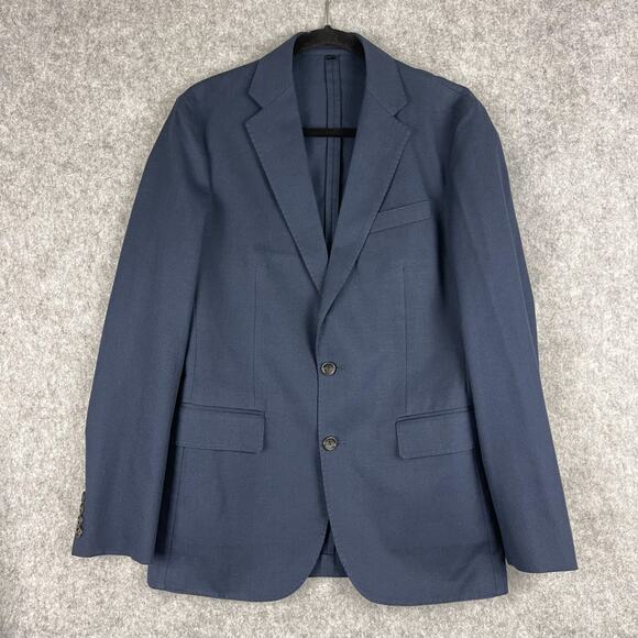 J Crew Ludlow Blazer Sport Coat Mens 36R Blue Slim Fit Unstructured Moon Fabric